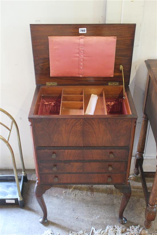 Mahogany work box